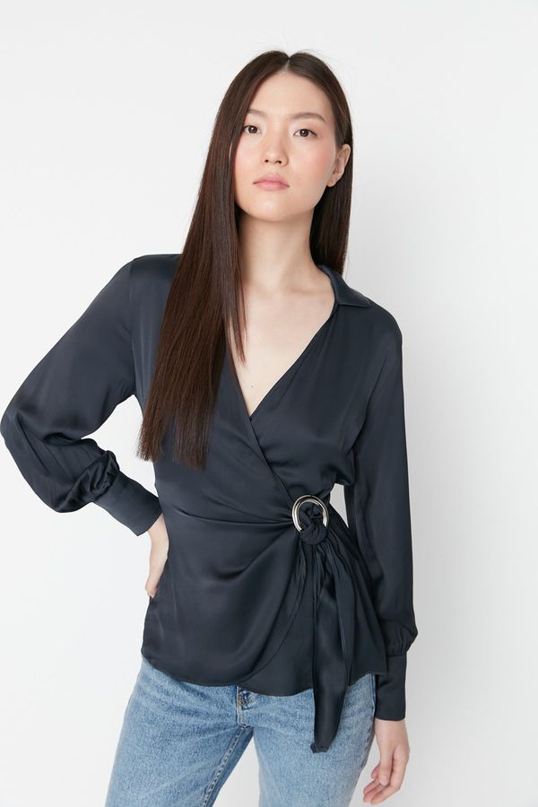 Trendyol Trendyol Black Woven Blouse