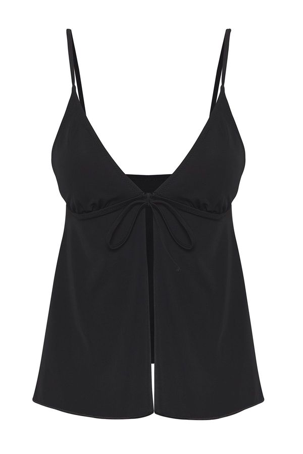 Trendyol Trendyol Black*001 Straight Strappy Bikini Top