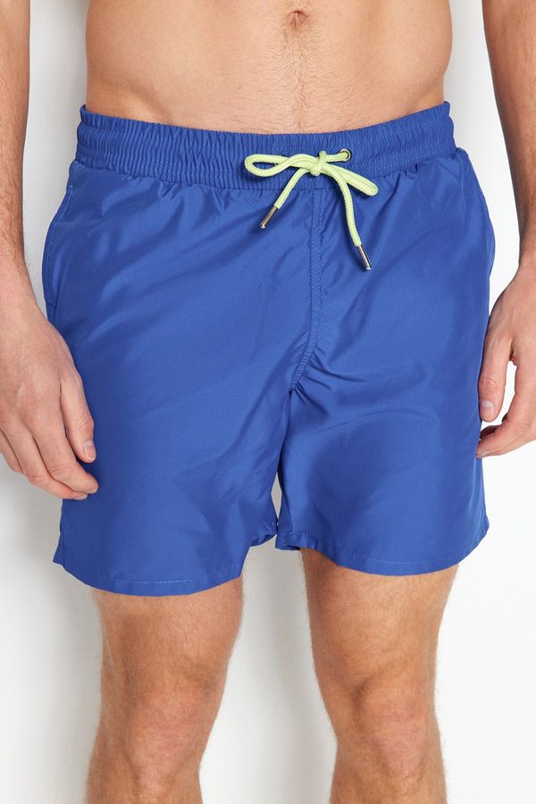 Trendyol Trendyol Blue Basic Standard Size Marine Shorts