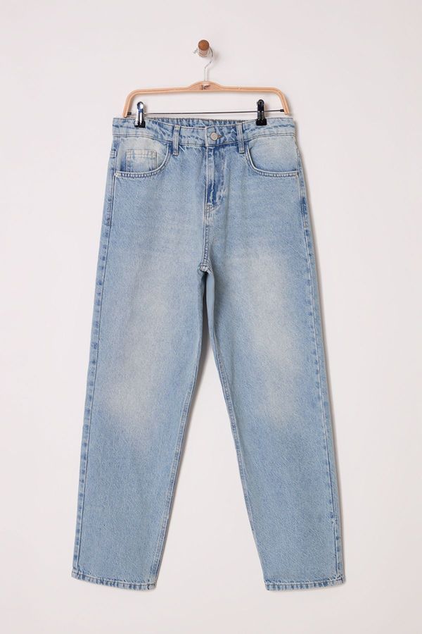 Trendyol Trendyol Blue Distressed Effect Baggy Fit Jeans