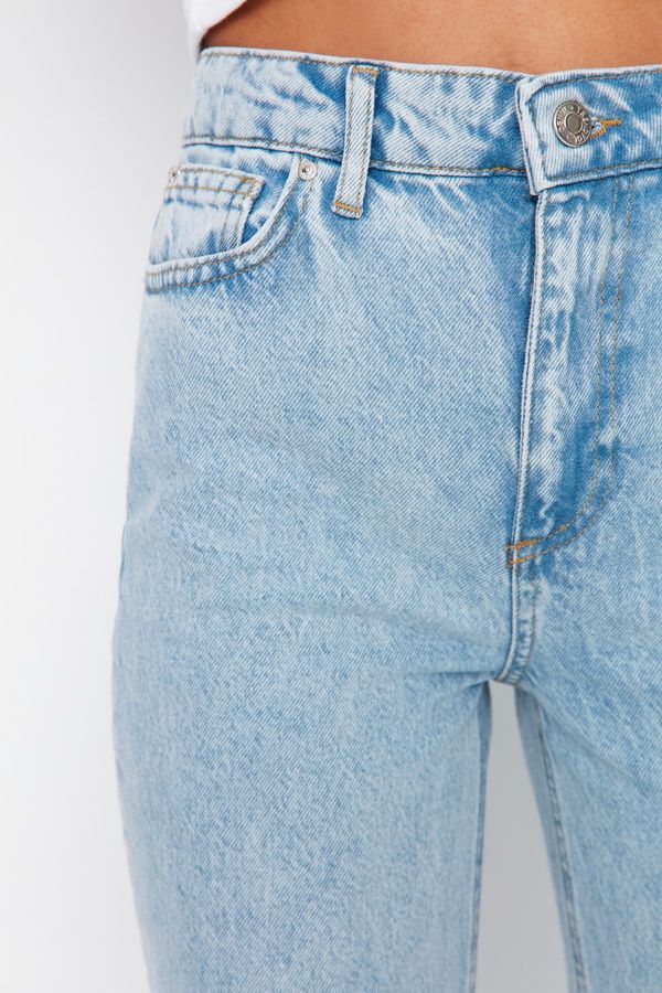 Trendyol Trendyol Blue High Waist Bootcut Jeans