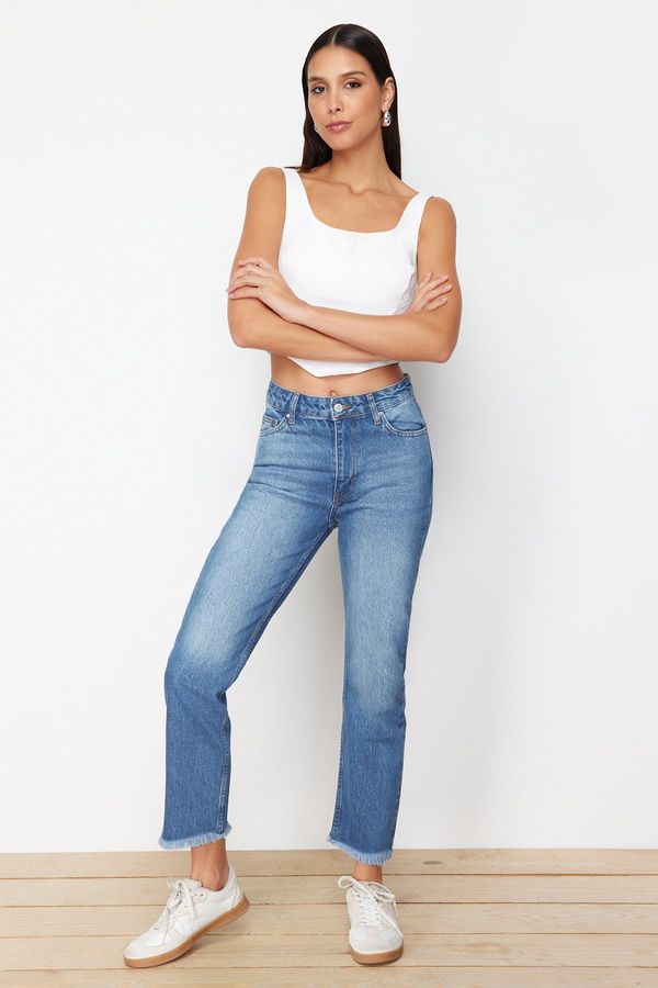 Trendyol Trendyol Blue High Waist Mom Jeans