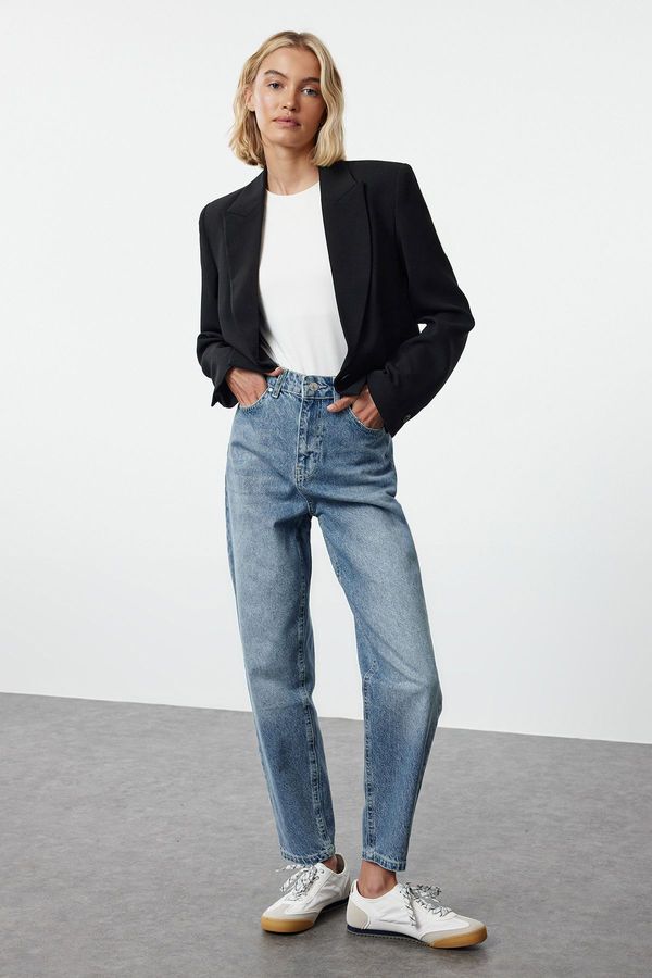 Trendyol Trendyol Blue High Waist Mom Jeans