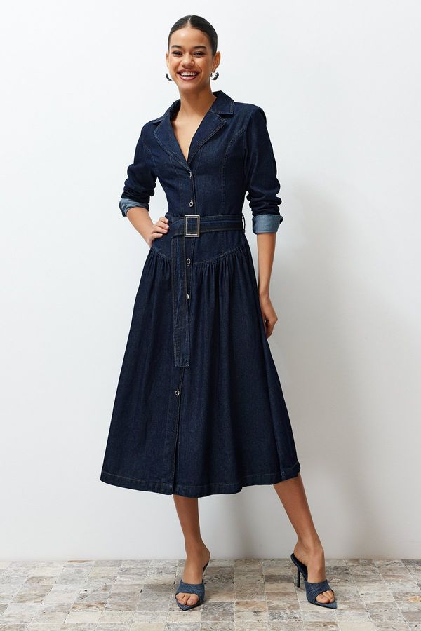 Trendyol Trendyol Blue Plain Denim Dress