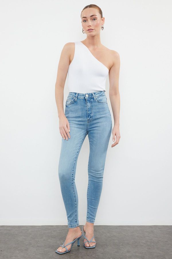 Trendyol Trendyol Blue Premium High Waist Skinny Jeans