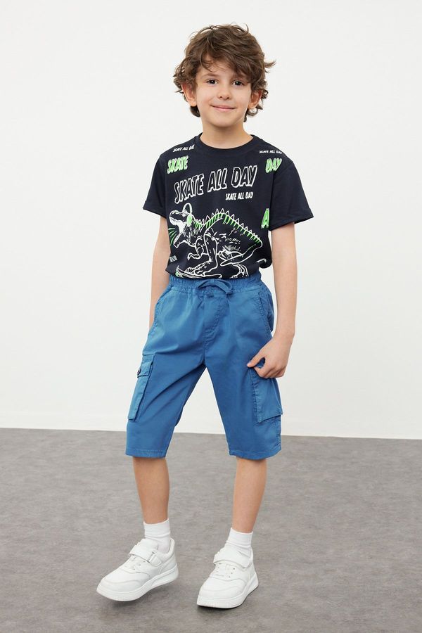 Trendyol Trendyol Boy's Cargo Pocket Elastic Waist Woven Shorts