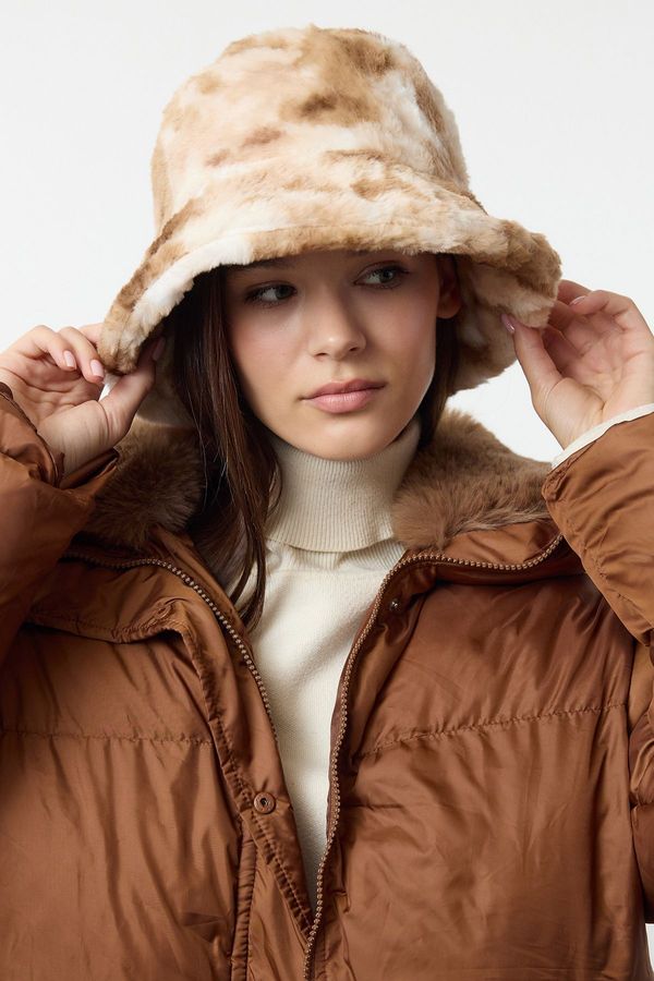 Trendyol Trendyol Brown Animal Bucket Women's Hat