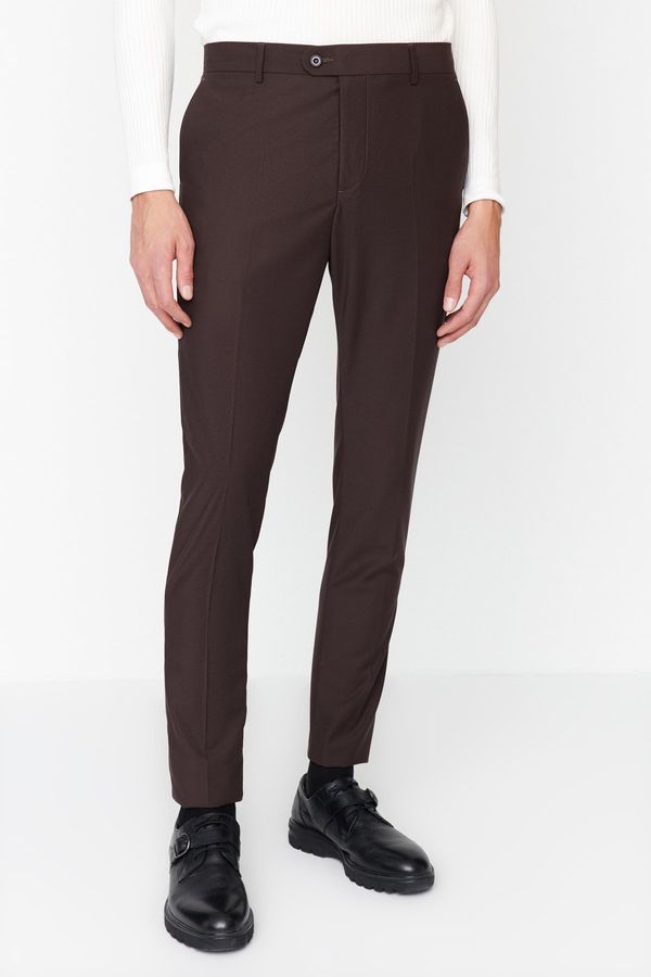 Trendyol Trendyol Brown Men's Slim Fit Iron-On Trousers