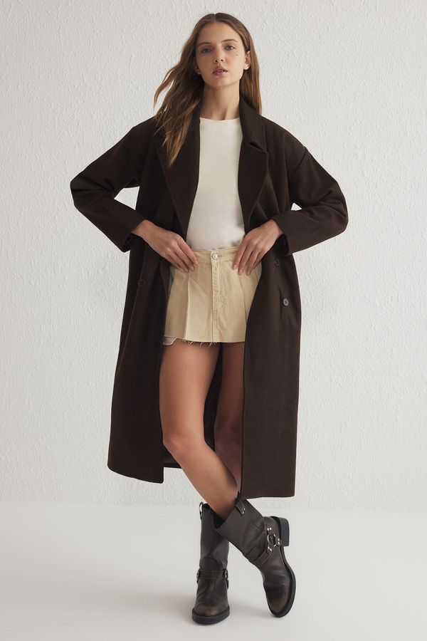 Trendyol Trendyol Brown Oversized Coat