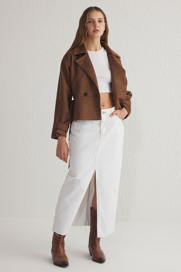 Trendyol Trendyol Brown Regular Trench Coat