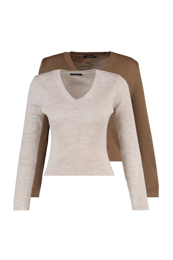 Trendyol Trendyol Brown-Stone Knitwear Sweater