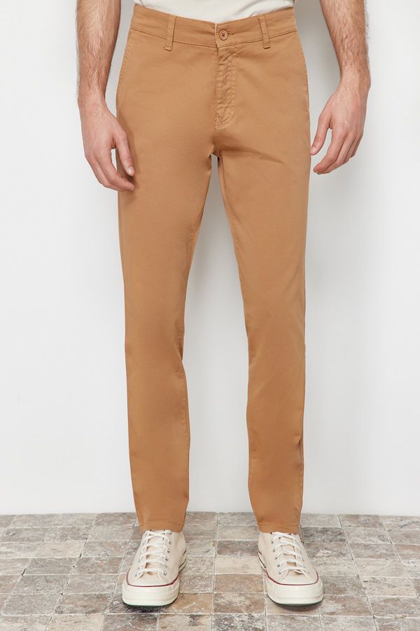 Trendyol Trendyol Camel Slim Fit Chino Trousers