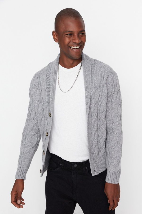 Trendyol Trendyol Cardigan - Gray - Regular fit