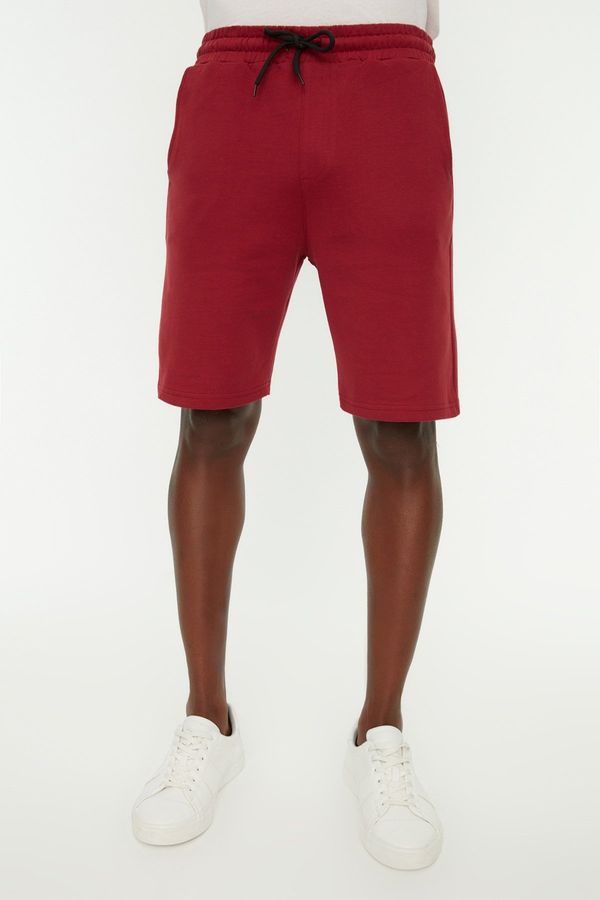 Trendyol Trendyol Claret Red Men's Basic Regular Medium / Regular Fit Straight Shorts