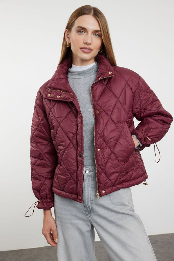 Trendyol Trendyol Claret Red Regular Water Repellent Quilted Puffer Jacket