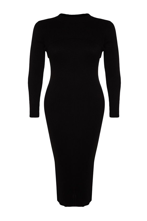 Trendyol Trendyol Curve Black 2-Piece Midi Knitwear Dress