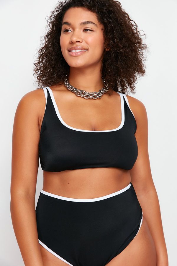 Trendyol Trendyol Curve Black Bralette Bikini Top