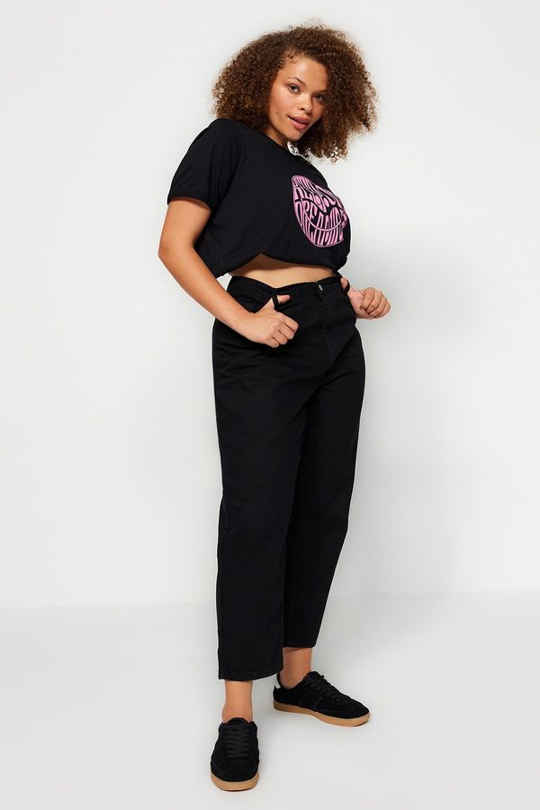 Trendyol Trendyol Curve Black Mom Fit Jeans