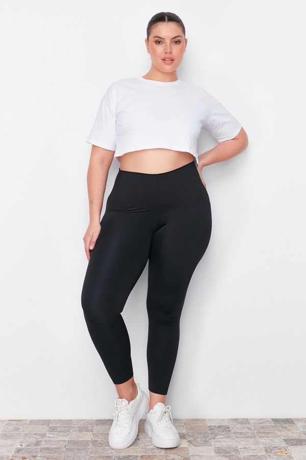 Trendyol Trendyol Curve Black Premium Extra Tummy Tuck and Push Up Full Length Sports Leggings