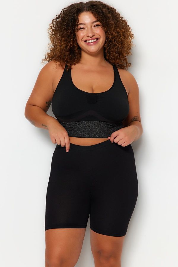 Trendyol Trendyol Curve Black Short Pletene tajice