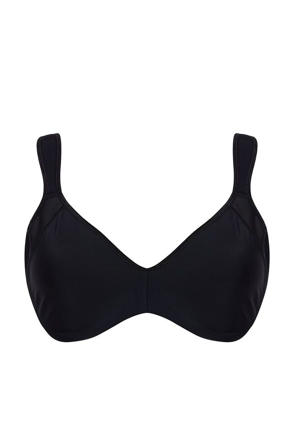 Trendyol Trendyol Curve Black Women's Comfortable Ultra Comfortable Underwire Large Size Bra