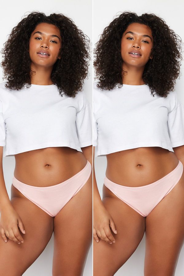 Trendyol Trendyol Curve Lilac-Pink 2-Pack Panties