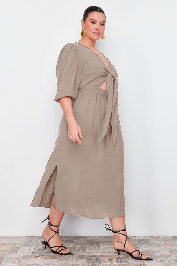 Trendyol Trendyol Curve Mink A-line Woven Dress