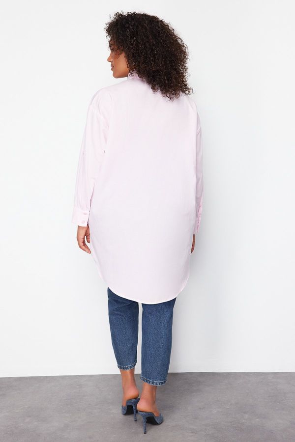 Trendyol Trendyol Curve Pink Woven Shirt