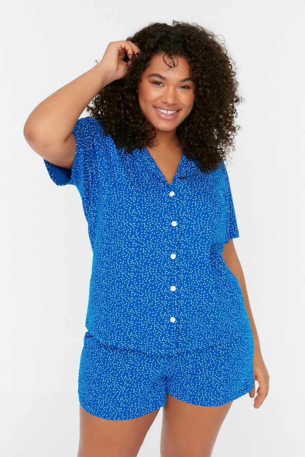 Trendyol Trendyol Curve Saks Knitted Pajamas Set