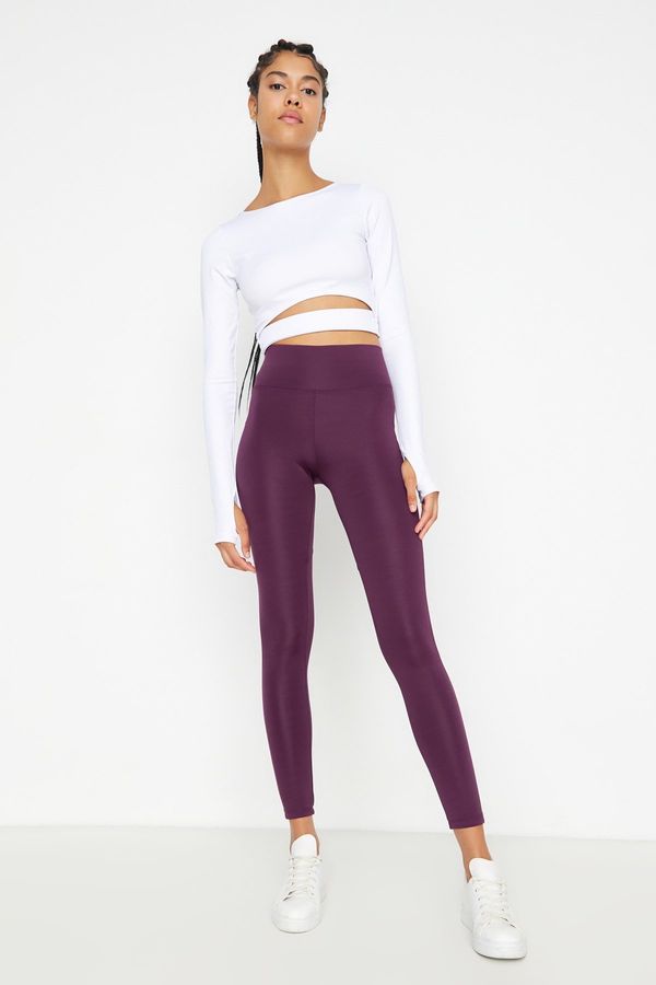 Trendyol Trendyol Damson Push-Up Full Length Knitted Sports Leggings