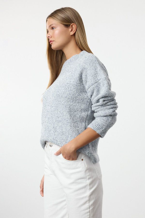 Trendyol Trendyol Ecru Crew Neck Gradient Knitwear Sweater