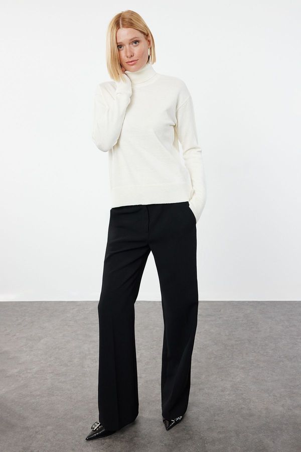 Trendyol Trendyol Ecru Wool Turtleneck Knitwear Sweater