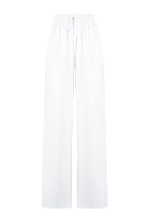 Trendyol Trendyol Ecru Woven Slit Trousers