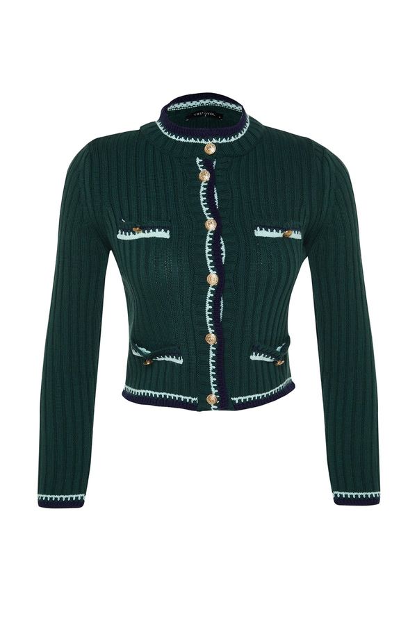 Trendyol Trendyol Emerald Crop Knitwear Cardigan