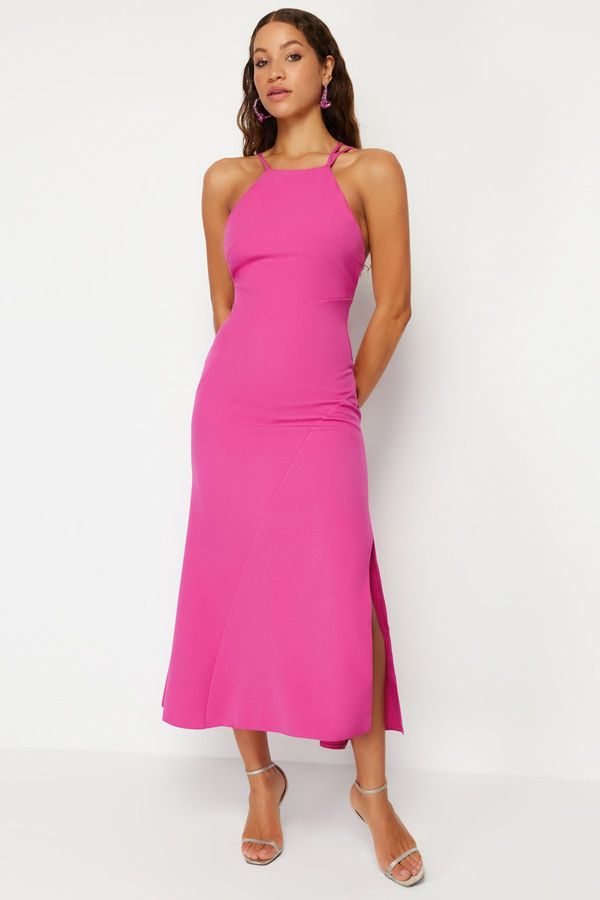 Trendyol Trendyol Fuchsia Back Tied Dress