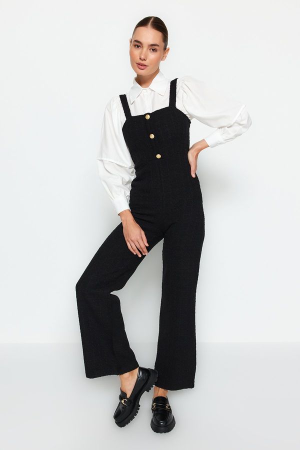 Trendyol Trendyol Gilet Woven Jumpsuit with Black Buttons and Straps