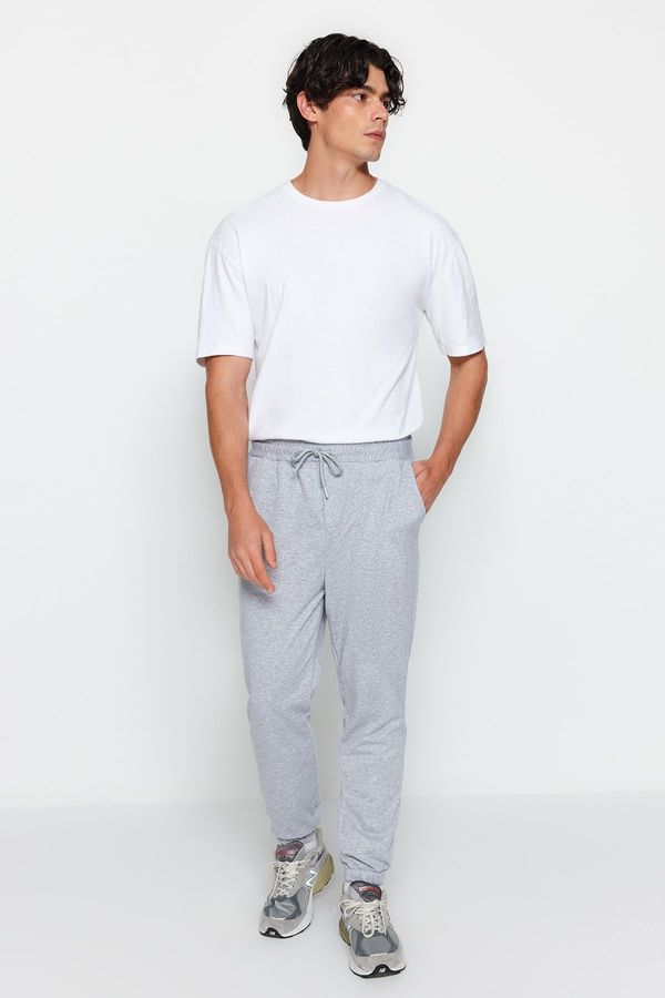 Trendyol Trendyol Gray Basic Oversize Fit Sweatpants Sweatpants