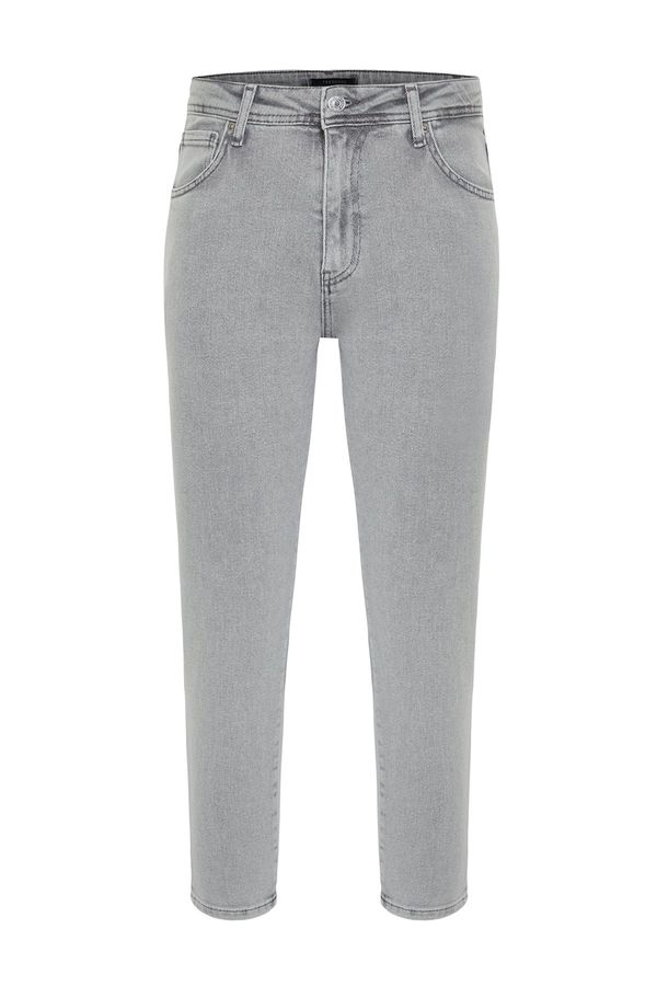 Trendyol Trendyol Gray Boyfriend Stretchy Fabric Jeans Denim Trousers