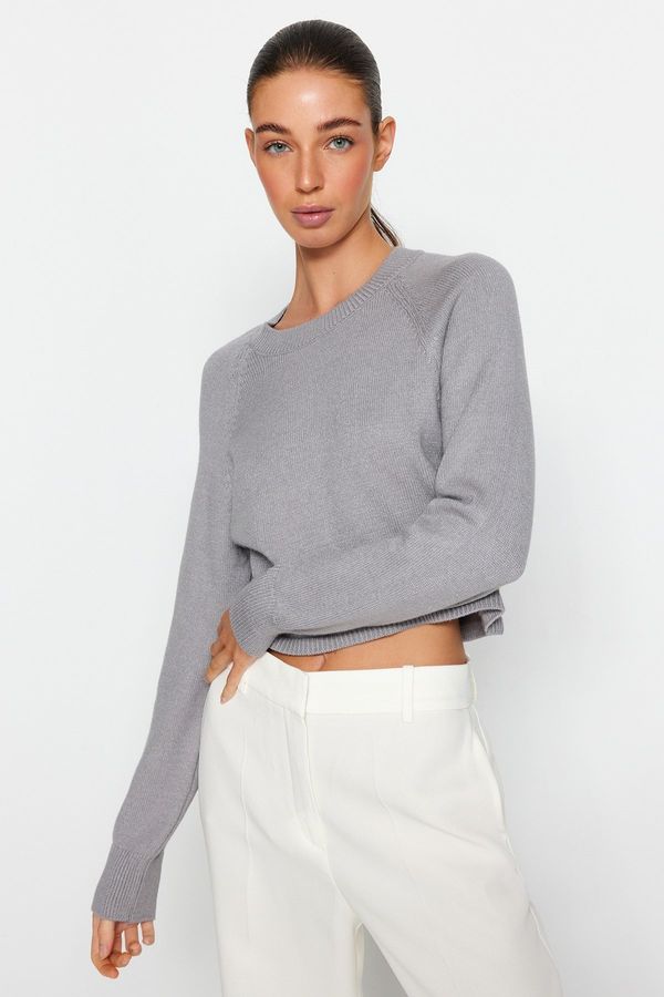 Trendyol Trendyol Gray Premium Yarn / Special Yarn Knitwear Sweater