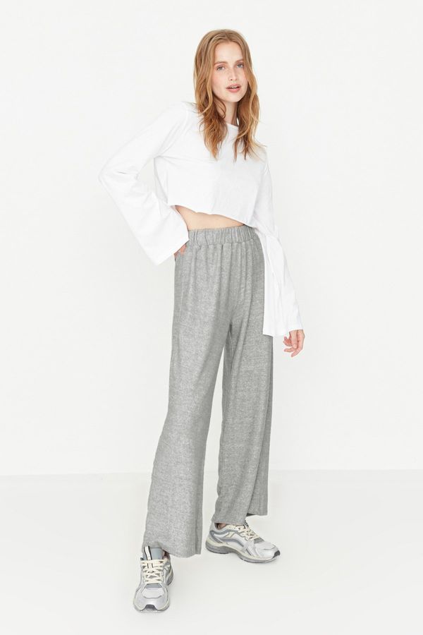 Trendyol Trendyol Gray Soft Knitted Pants