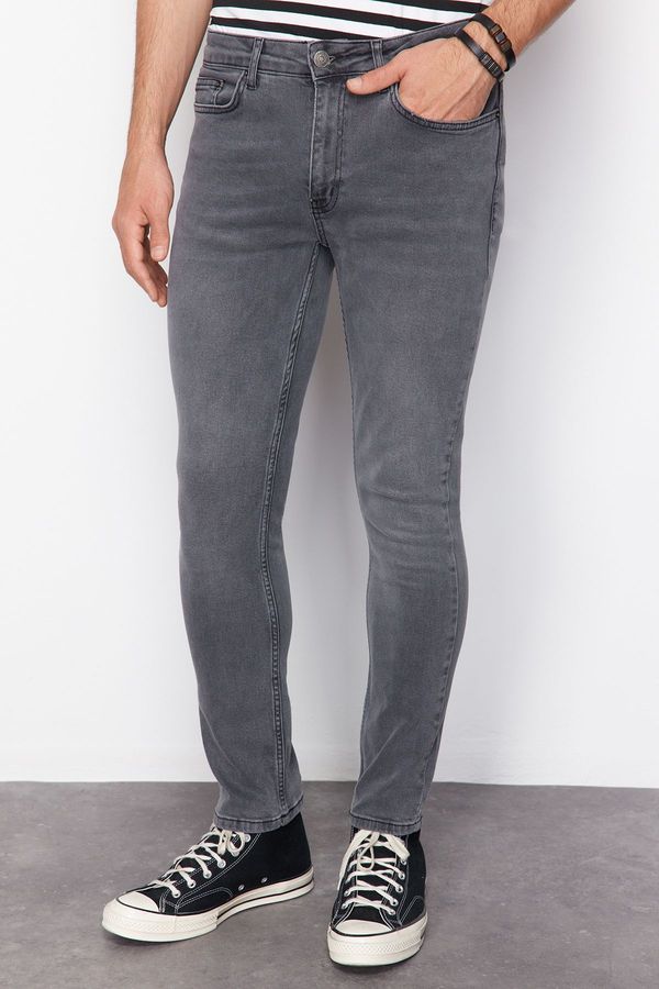 Trendyol Trendyol Gray Super Skinny Jeans Denim Trousers