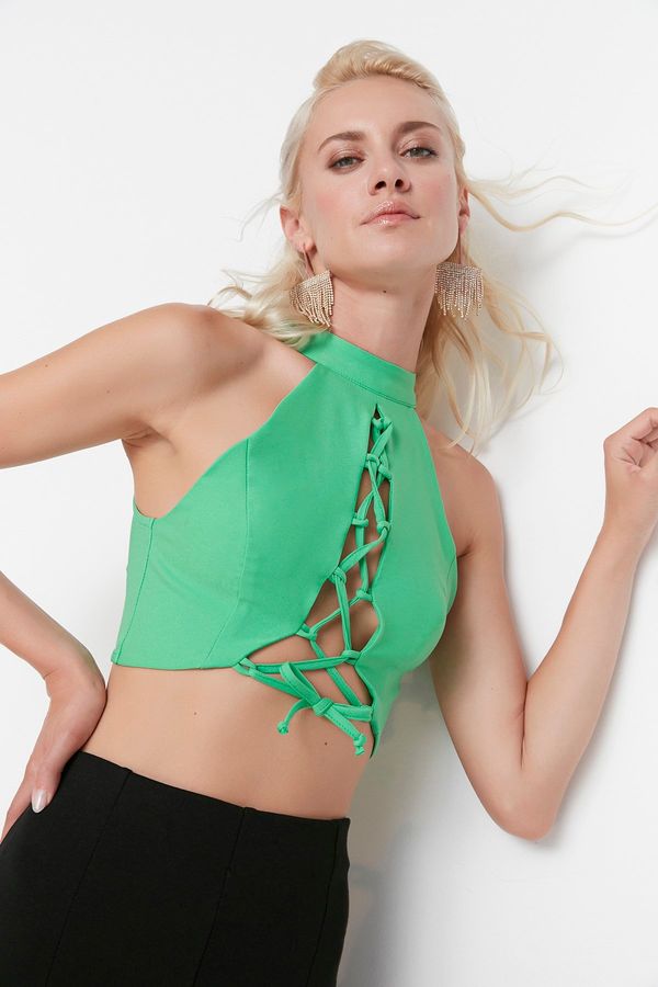 Trendyol Trendyol Green Collar Detailed Bustier