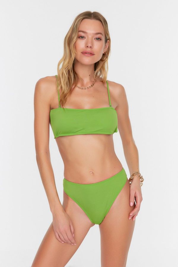 Trendyol Trendyol Green High Waist Bikini Bottom