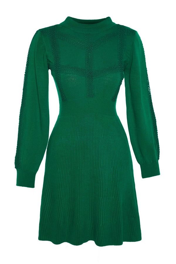 Trendyol Trendyol Green Mini Knitwear Lace Dress