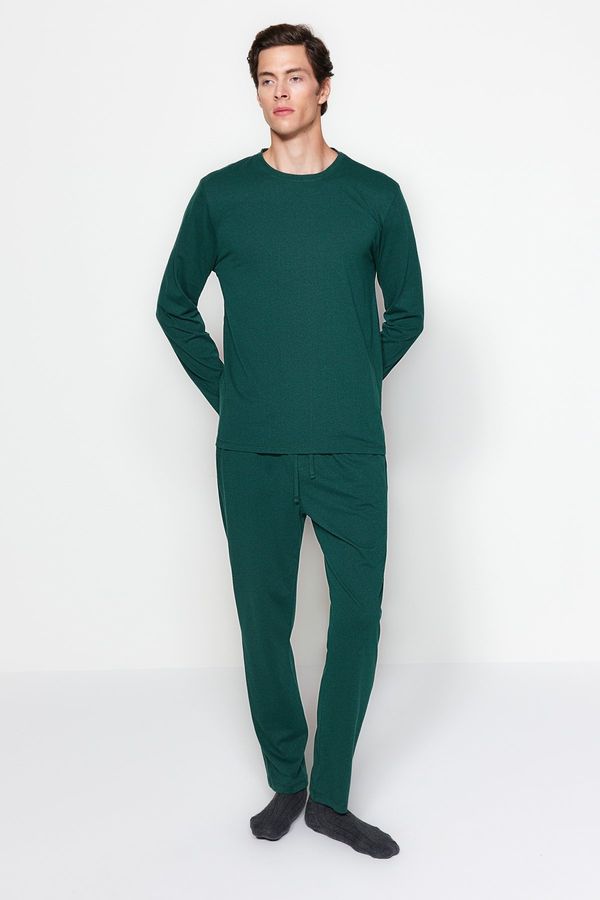 Trendyol Trendyol Green Regular Fit Knitted Pajama Set