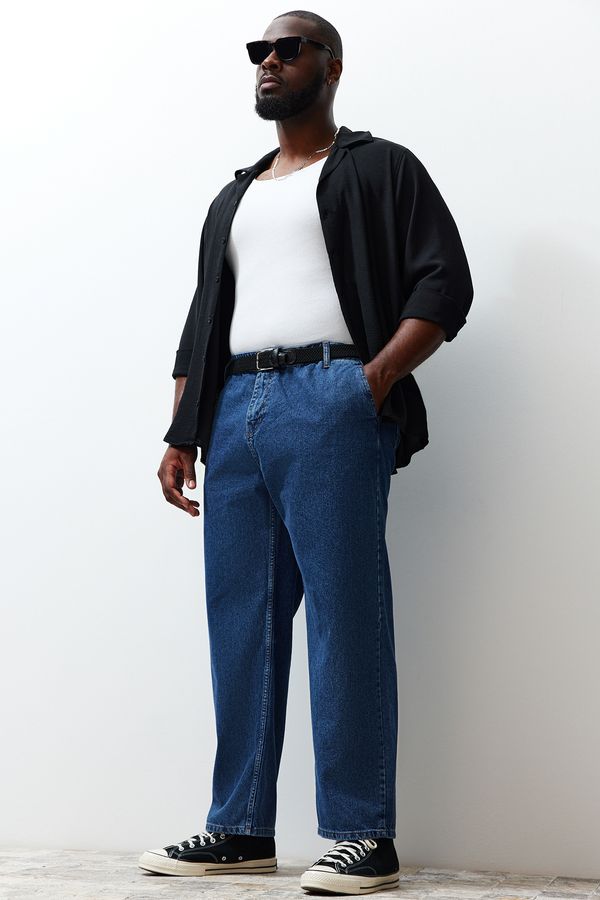 Trendyol Trendyol Indigo Wide-Fit Plus Size Jeans