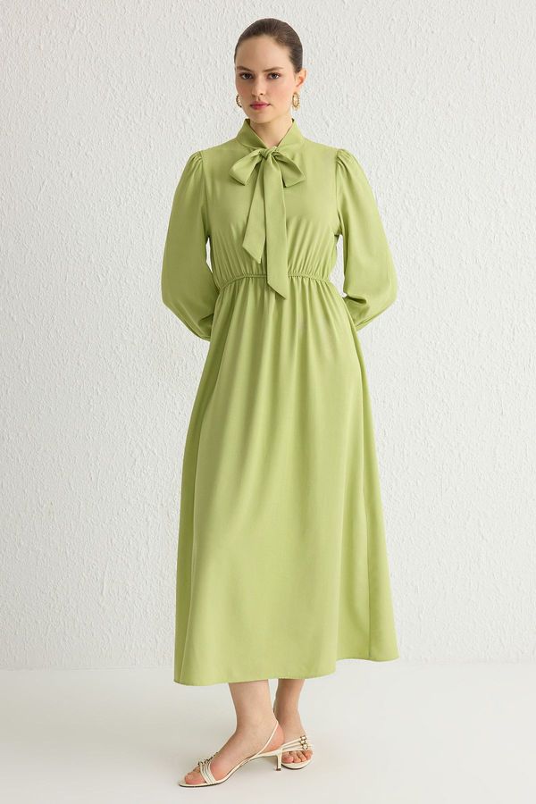 Trendyol Trendyol Khaki Collared Plain Woven Dress