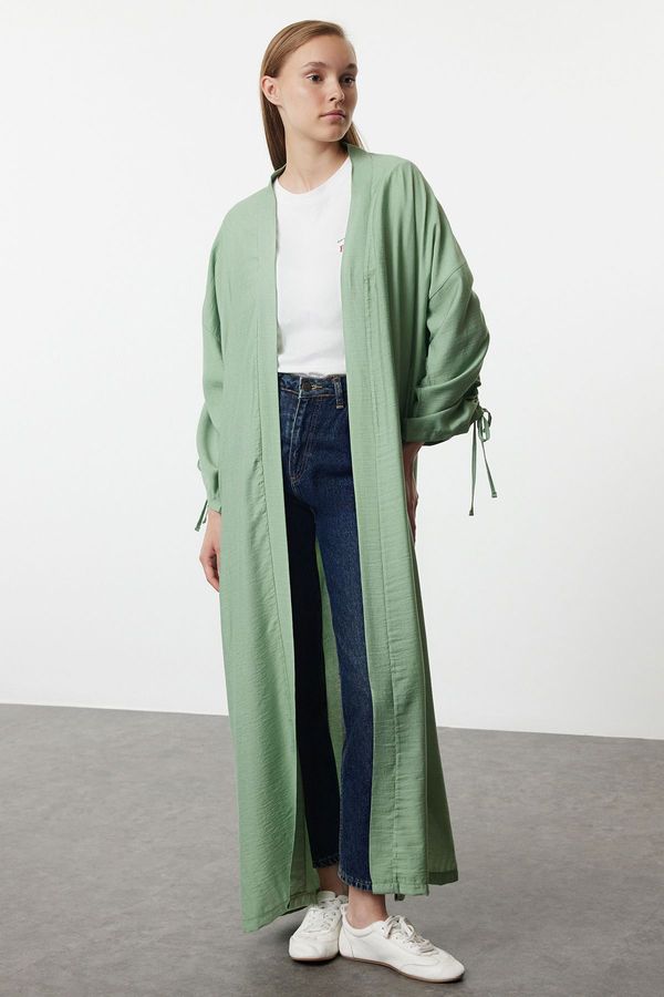 Trendyol Trendyol Khaki Drawstring Woven Cape & Abaya & Abaya