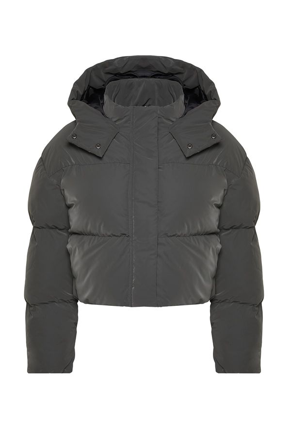 Trendyol Trendyol Khaki Oversize Hooded Waterproof Down Jacket
