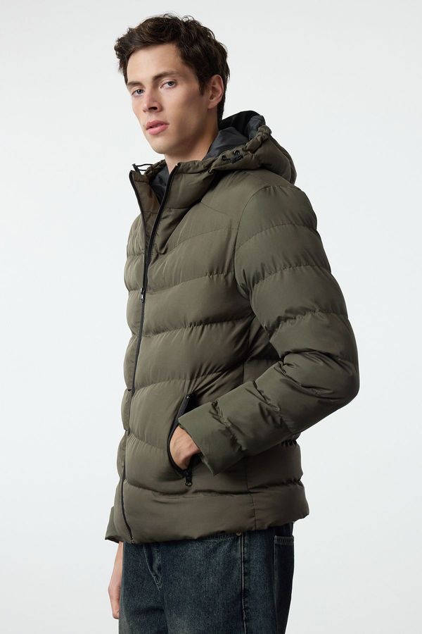 Trendyol Trendyol Khaki Regular Fit Winter Puffer Jacket